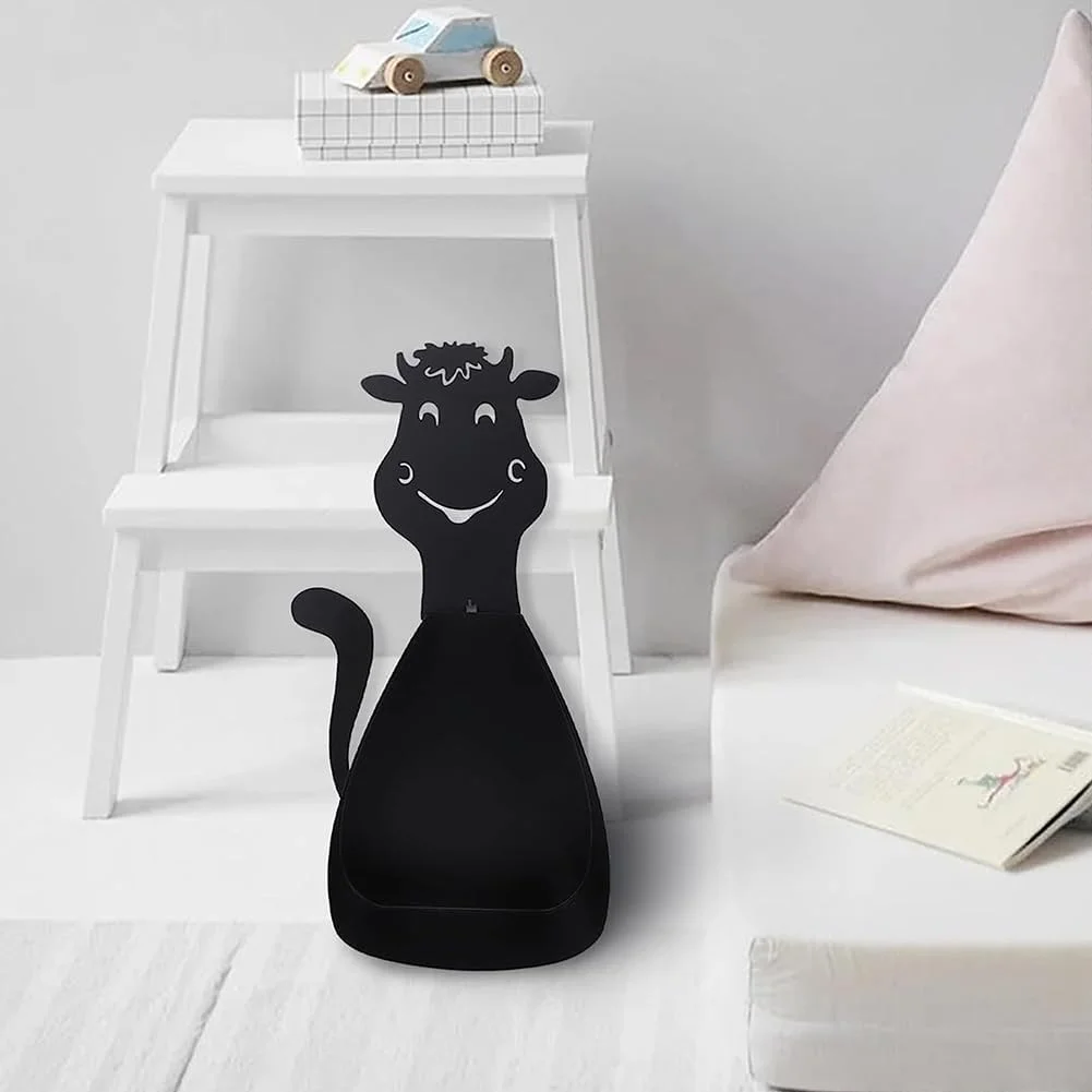 جا دستمال کاغذی رولی طرح حیوانات لوس‌ام‌ام، قابل نصب روی دیوار/زمین، جا دستمال کاغذی تزئینی، نگهدارنده دستمال کاغذی فلزی، لوازم جانبی دکوراسیون منزل حمام