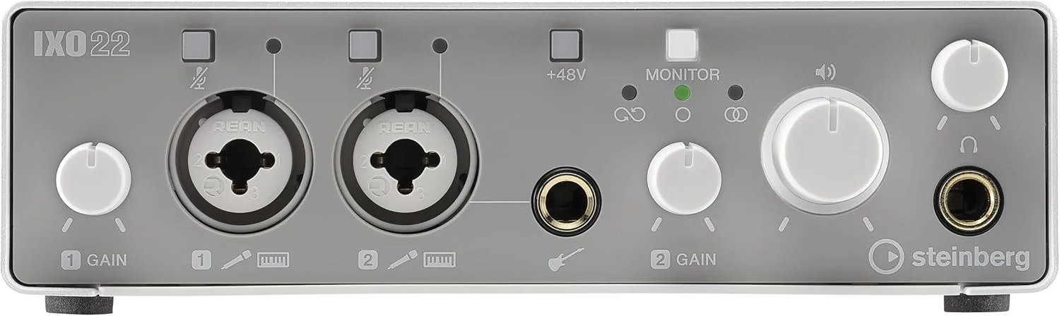 کارت صدای استاینبرگ IXO22 2x2 USB 2.0 24-Bit/192kHz به همراه نرمافزارهای Cubase AI، Cubasis LE و Steinberg Plus کارت صدای استاینبرگ IXO22 2x2 USB 2.0 24-Bit/192kHz به همراه نرمافزارهای Cubase AI، Cubasis LE و Steinberg Plus