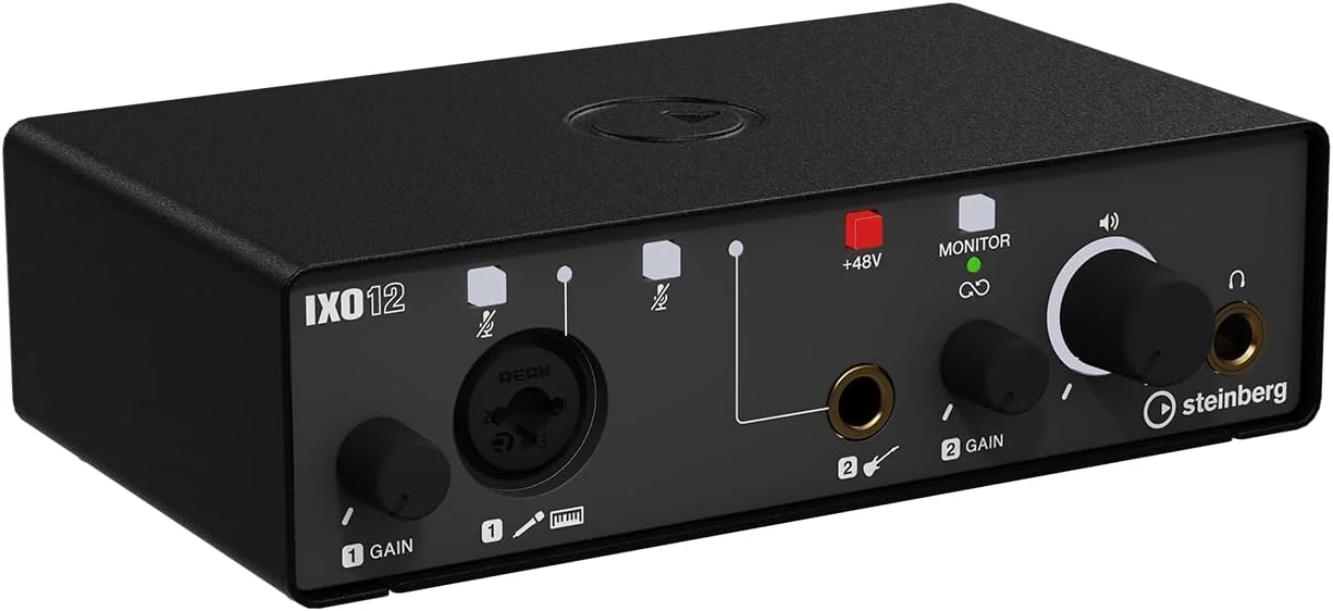کارت صدای استاینبرگ IXO12 USB 2.0 2x2 به همراه پری امپ میکروفون - شامل نرم افزار Cubase AI و Cubasis LE - مشکی کارت صدای استاینبرگ IXO12 USB 2.0 2x2 به همراه پری امپ میکروفون - شامل نرم افزار Cubase AI و Cubasis LE - مشکی