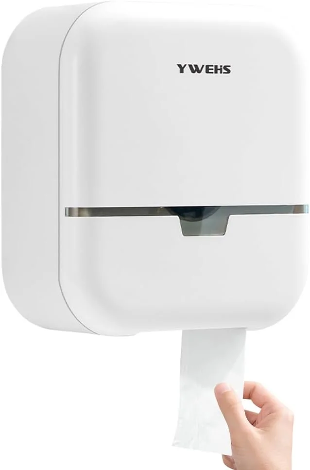 جا دستمال کاغذی توالت Labymos، دیواری، خود چسب، جعبه دستمال کاغذی توالت، بدون نیاز به سوراخ کاری، ضد آب و ضد گرد و غبار، پخش کننده رول کاغذی برای توالت حمام