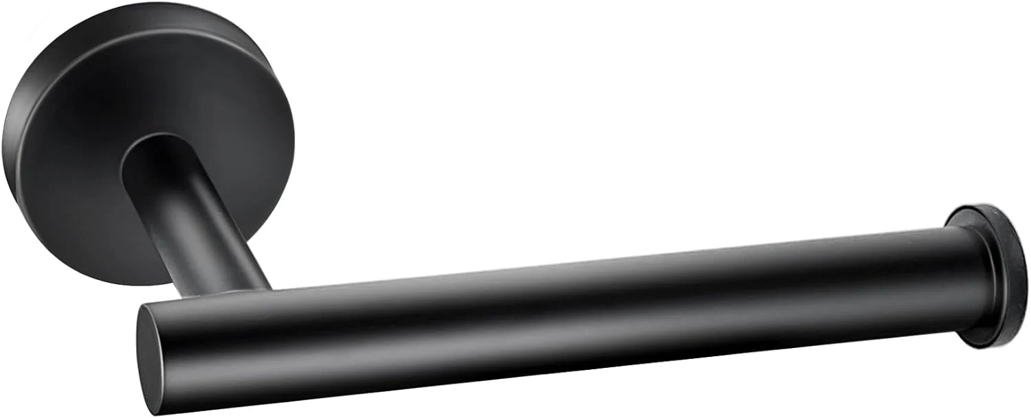 جا دستمال کاغذی توالت مشکی مات Kruodop، ساخته شده از استیل ضد زنگ ضخیم SUS304، مناسب برای نصب دیواری در حمام، آشپزخانه و سرویس بهداشتی