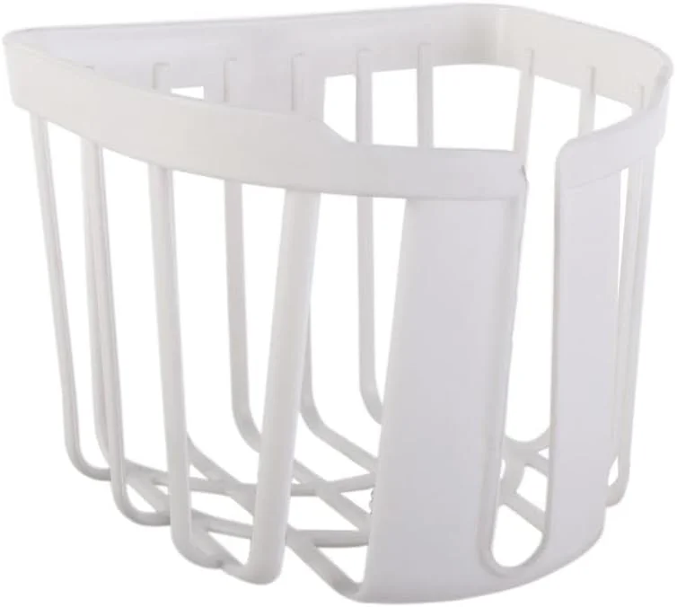 جا دستمال کاغذی کوپیدا، نگهدارنده رول کاغذی پلاستیکی با چسب دیواری، سبد سبک وزن برای نگهداری رول دستمال کاغذی مناسب توالت و حمام (سفید)