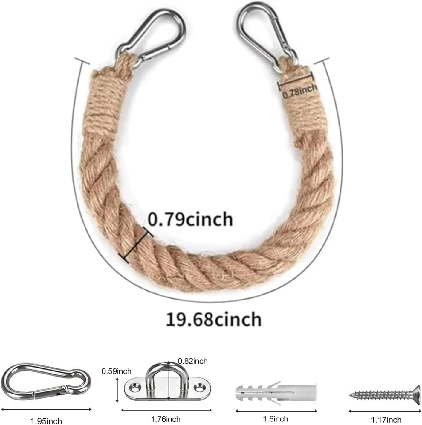 جا دستمال کاغذی طنابی KOOLEVER، نگهدارنده دستمال توالت دیواری به سبک دریایی و قدیمی با طناب کنفی ضخیم، سوراخ های دریل در دیوار، لوازم جانبی استیل ضد زنگ 304، مناسب حمام و آشپزخانه روستایی، رنگ چوب و سفید