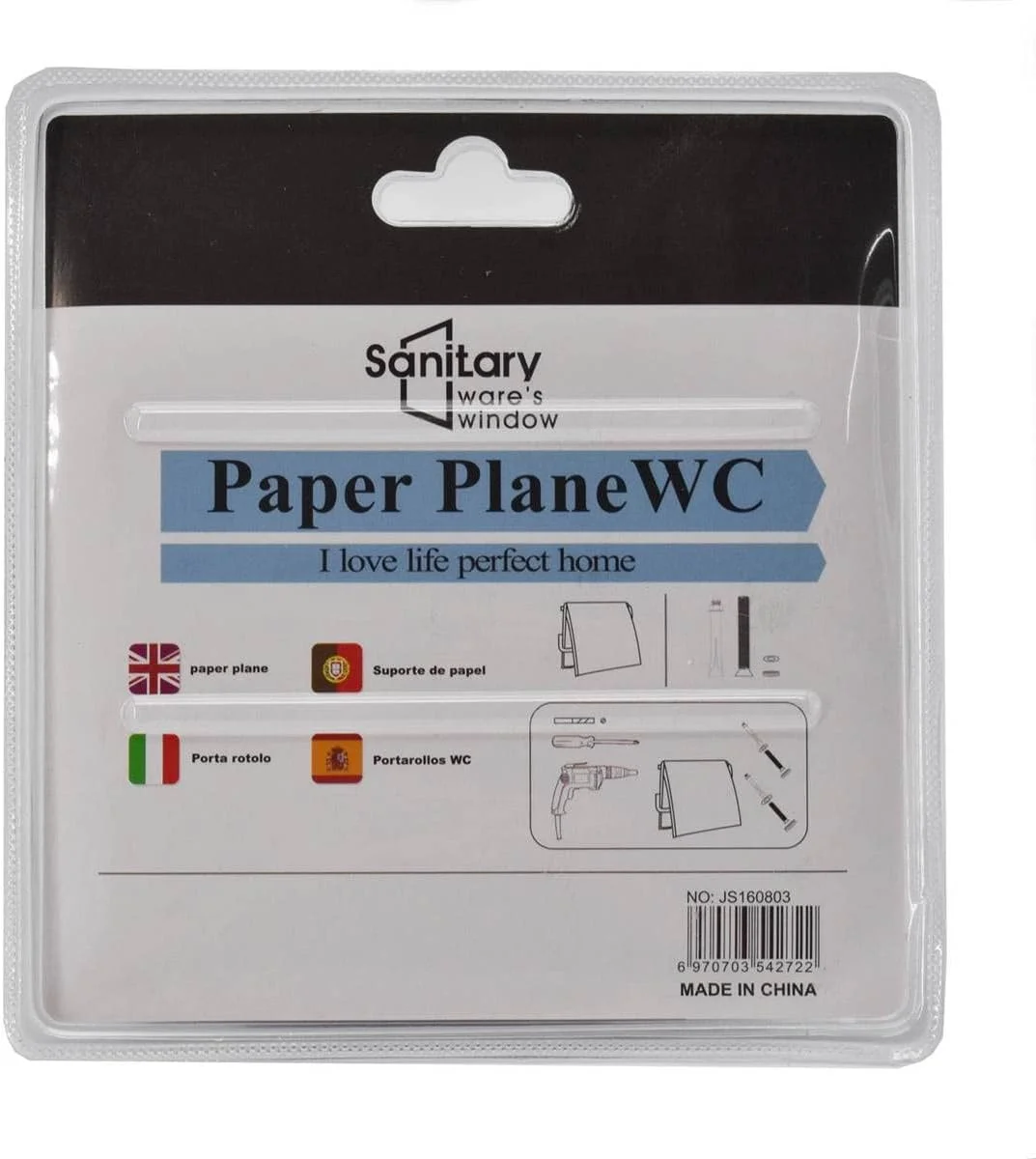 جا دستمال کاغذی دیواری اکرلیک Kookee، نگهدارنده رول توالت برای خانه، آشپزخانه، کابینت و حمام (JS160803) جا دستمال کاغذی دیواری اکرلیک Kookee، نگهدارنده رول توالت برای خانه، آشپزخانه، کابینت و حمام (JS160803)