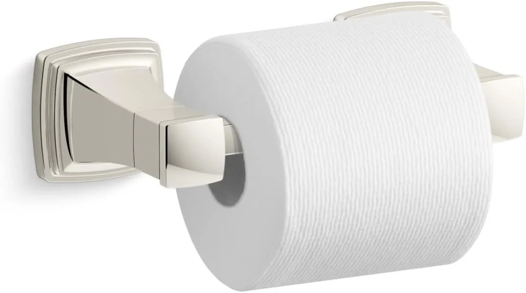 جا دستمال کاغذی فنری دیواری Kohler K27413-SN مدل Riff، نیکل براق و درخشان