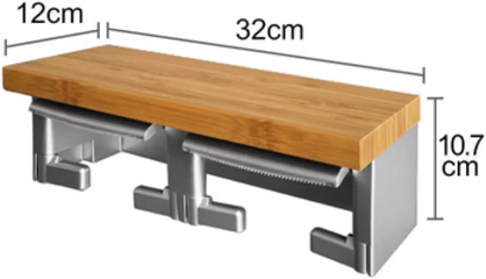 جا دستمال کاغذی آشپزخانه، استیل ضد زنگ برس خورده مدل Forma، قابل نصب روی درب کابینت، مناسب دستمال توالت