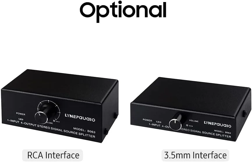 توزیع کننده سیگنال صوتی 1 ورودی 4 خروجی استریو، تقسیم کننده منبع بدون افت کیفیت، خروجی USB با توان 5 ولت، رابط 3.5 میلی متری توزیع کننده سیگنال صوتی 1 ورودی 4 خروجی استریو، تقسیم کننده منبع بدون افت کیفیت، خروجی USB با توان 5 ولت، رابط 3.5 میلی متری