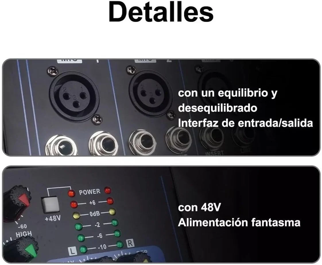 میکسر صدای قابل حمل Labymos 7 کانال با USB DJ SoundF7، کنسول میکس MP3 جک 48 ولت برای کامپیوتر، میکسرهای 7 کاناله برای استودیو میکسر صدای قابل حمل Labymos 7 کانال با USB DJ SoundF7، کنسول میکس MP3 جک 48 ولت برای کامپیوتر، میکسرهای 7 کاناله برای استودیو