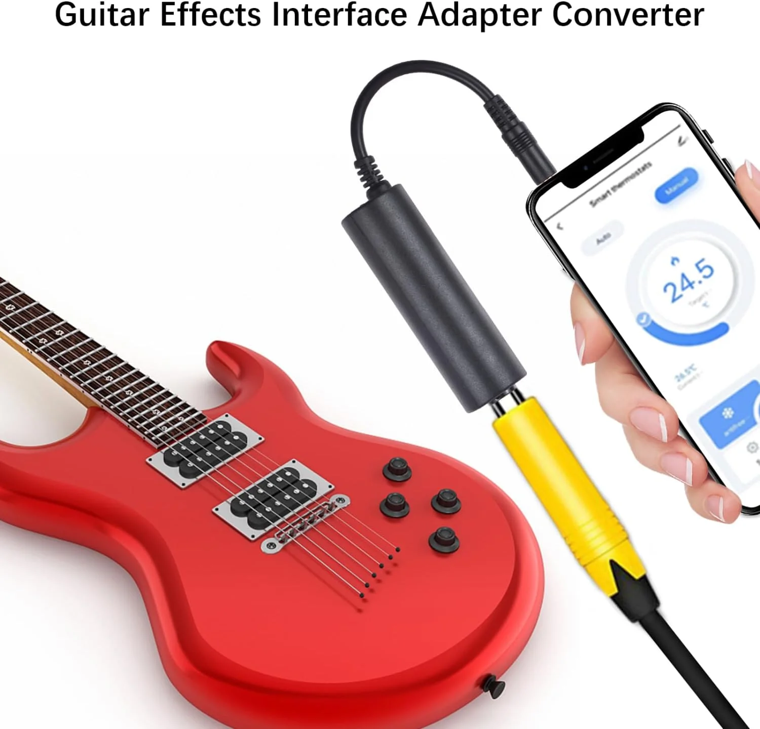 مبدل رابط گیتار Labymos، آداپتور رابط افکت های گیتار، جایگزینی برای گیتار برای تلفن/پد/پاد iOS مبدل رابط گیتار Labymos، آداپتور رابط افکت های گیتار، جایگزینی برای گیتار برای تلفن/پد/پاد iOS