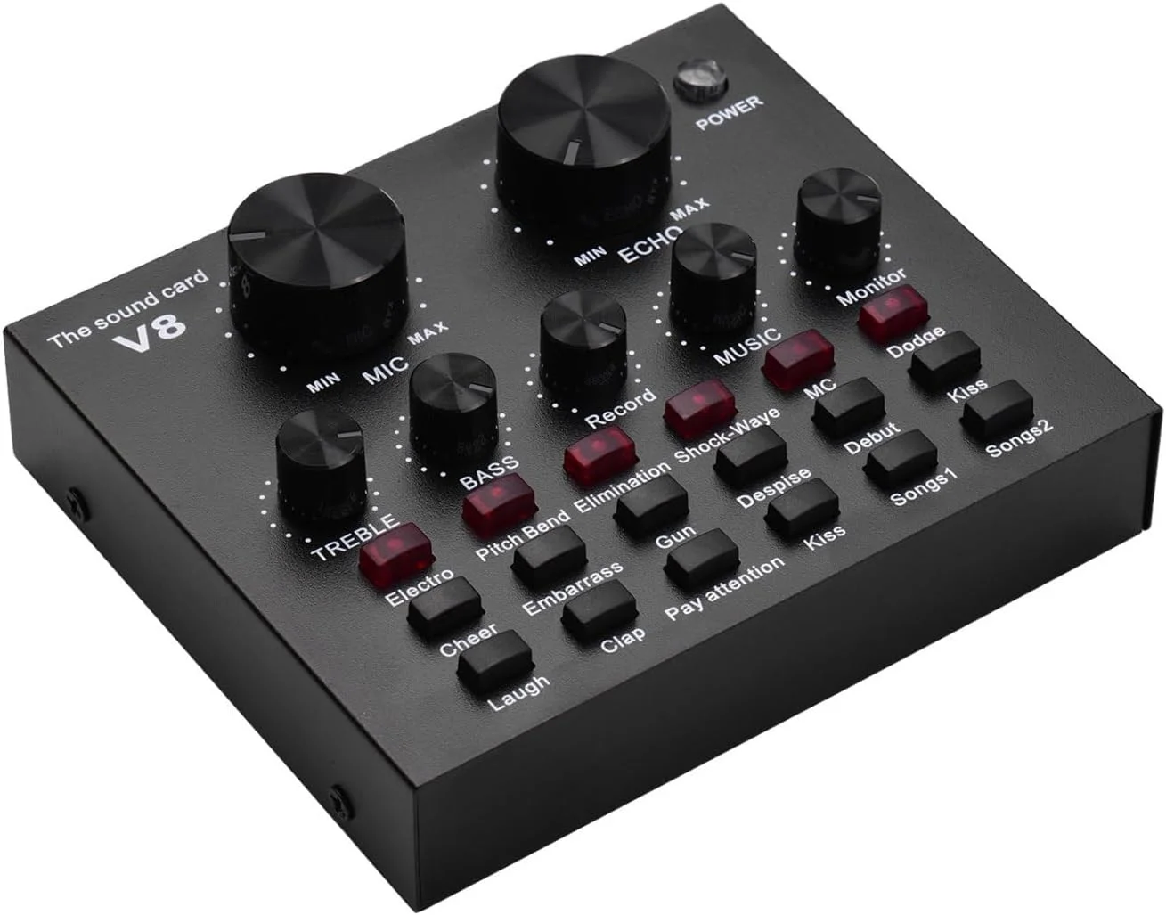 کارت صدای اکسترنال Labymos، رابط USB با افکت‌های صوتی متعدد و باتری داخلی برای آواز خواندن، فریاد زدن، پخش زنده، چت و موسیقی