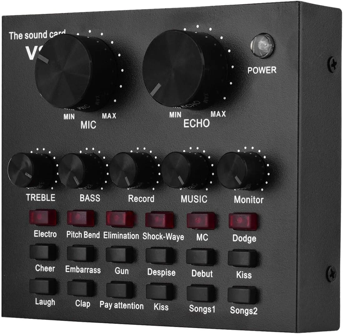 کارت صدای اکسترنال Labymos، رابط USB با افکت‌های صوتی متعدد و باتری داخلی برای آواز خواندن، فریاد زدن، پخش زنده، چت و موسیقی