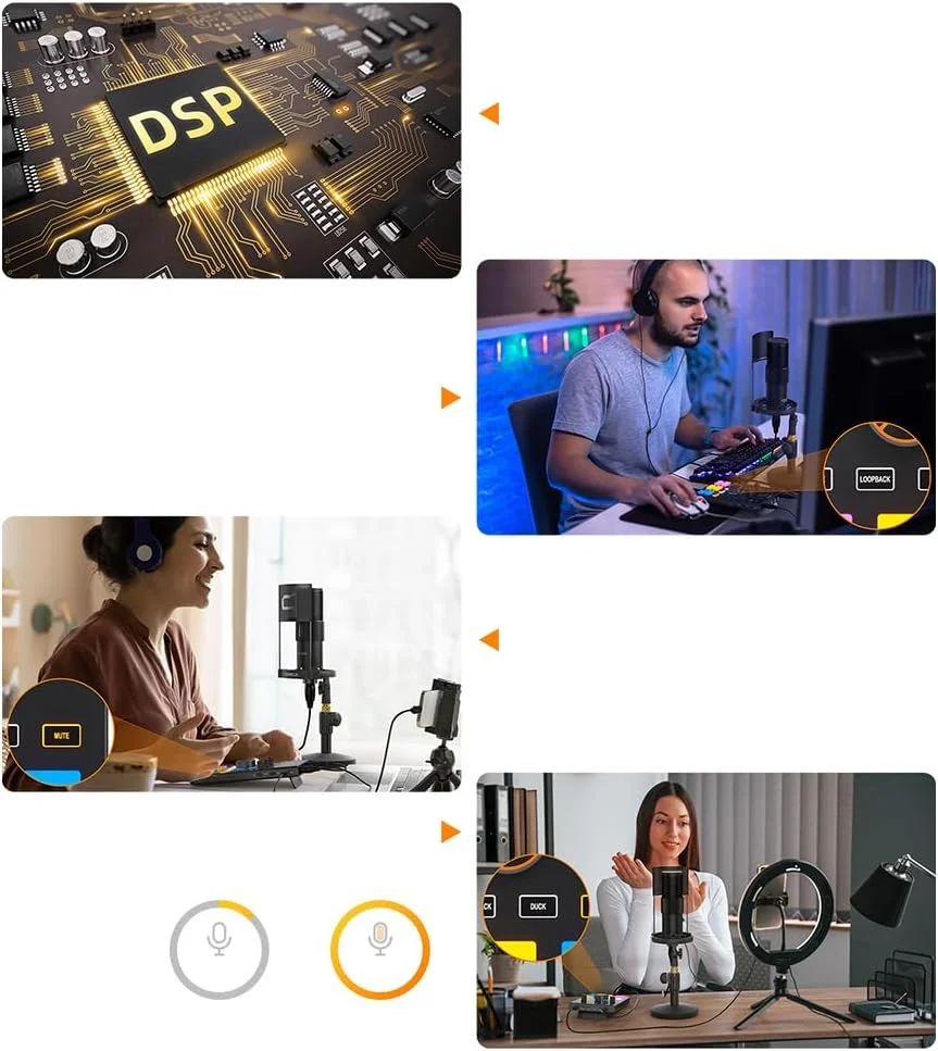 میکسر USB یا کارت صدای رابط Labymos AD Caster C1 با پورت های 3.5 میلی متری، پشتیبانی از ورودی دوگانه XLR، ضبط و پخش زنده همزمان، اتصال BT برای پادکست، استریمینگ و گیمینگ میکسر USB یا کارت صدای رابط Labymos AD Caster C1 با پورت های 3.5 میلی متری، پشتیبانی از ورودی دوگانه XLR، ضبط و پخش زنده همزمان، اتصال BT برای پادکست، استریمینگ و گیمینگ