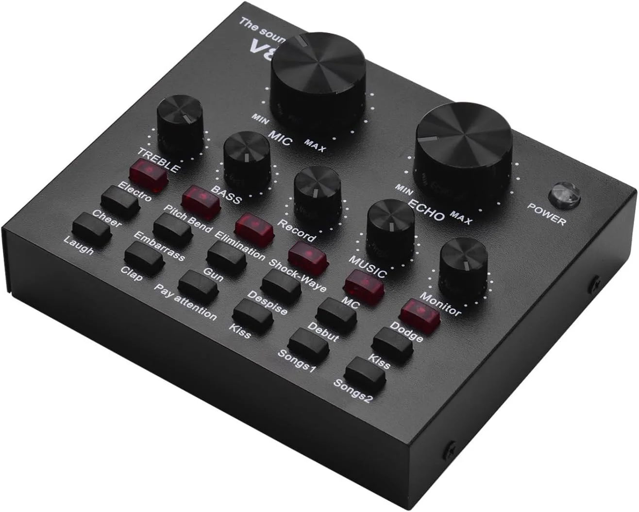 کارت صدای اکسترنال Labymos، رابط USB با افکت‌های صوتی متعدد و باتری داخلی برای آواز خواندن، فریاد زدن، پخش زنده، چت و موسیقی