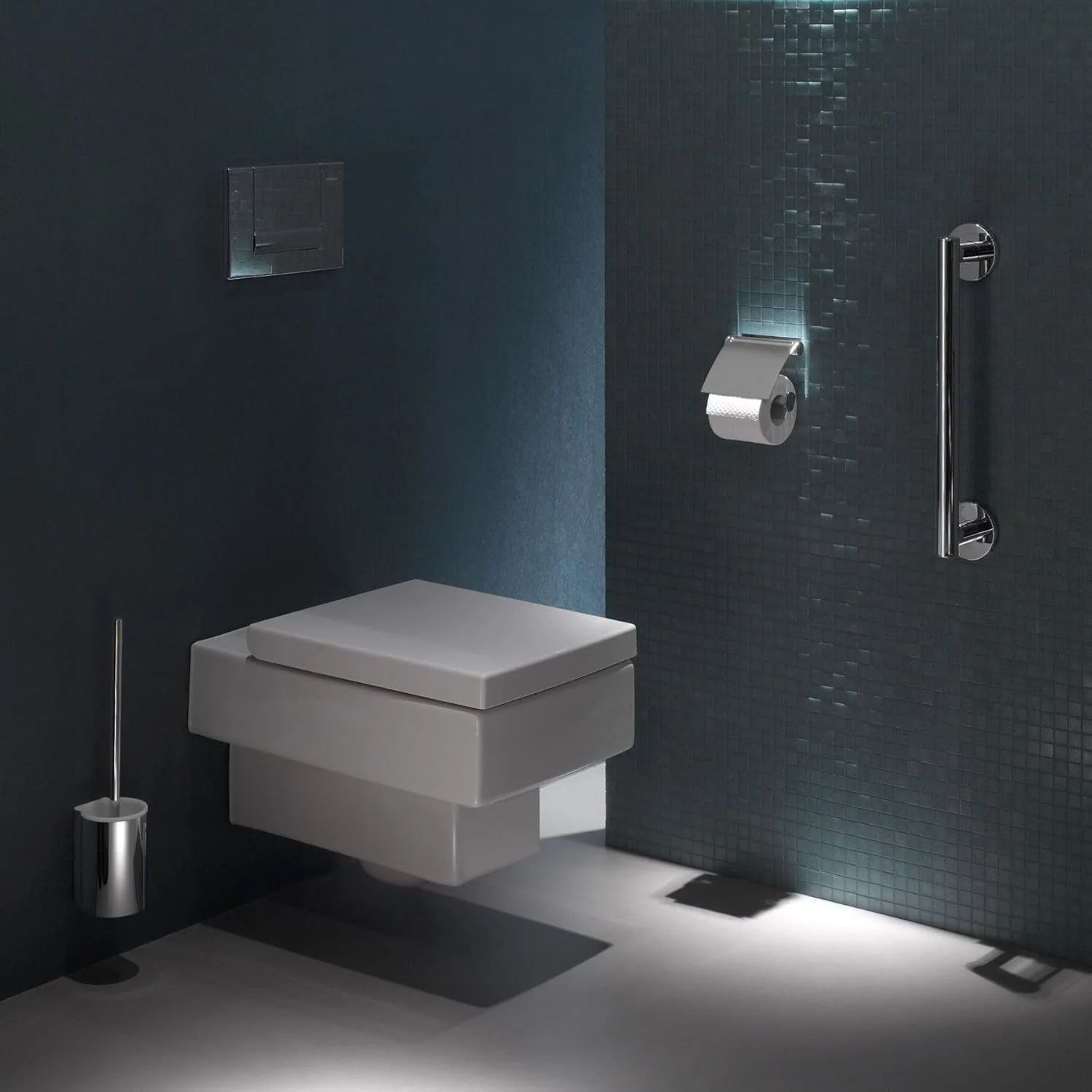 Keuco Plan 14960 Toilet Paper Holder with Lid Chrome Keuco Plan 14960 Toilet Paper Holder with Lid Chrome