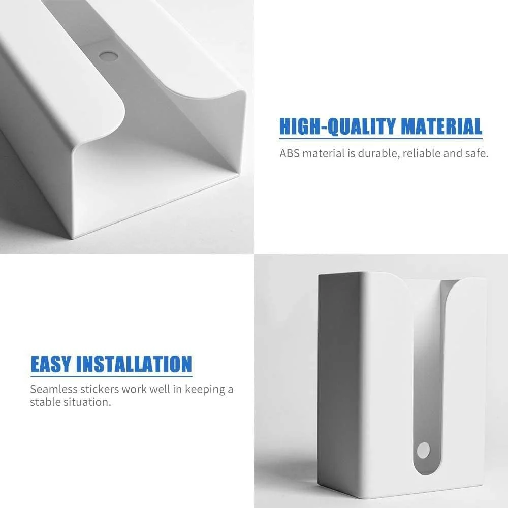 Khazna Tissue Box - Portable Toilet Paper Holder, Toilet Tissue Dispenser, Wall-Mounted Storage Box for Living Room, Bathroom, Kitchen, Toilet and Office Room,white,1 Count (Pack of 1) Khazna Tissue Box - Portable Toilet Paper Holder, Toilet Tissue Dispenser, Wall-Mounted Storage Box for Living Room, Bathroom, Kitchen, Toilet and Office Room,white,1 Count (Pack of 1)