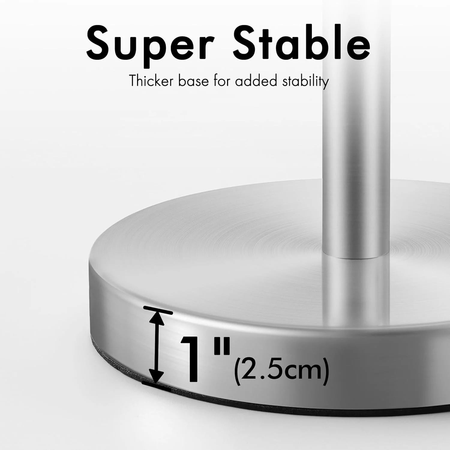 جا دستمال توالت ایستاده KES، نگهدارنده دستمال کاغذی توالت، ظرفیت 3 رول، استند دستمال توالت استیل ضد زنگ با پرداخت برس خورده، BPS201S39-2