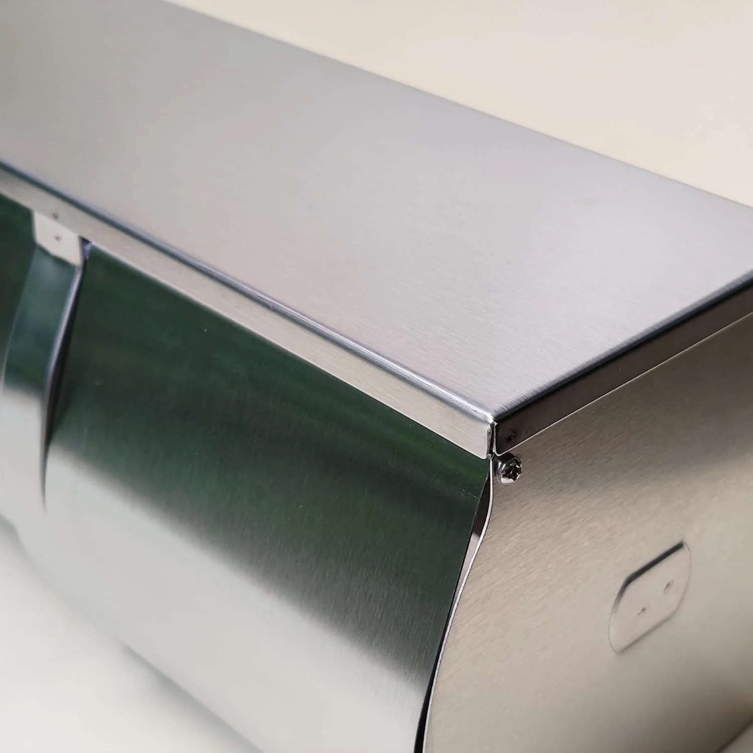 جا دستمال کاغذی رولی دوقلو JIQILIHAI، جا دستمال کاغذی تجاری استیل ضد زنگ، نصب دیواری، نگهدارنده دستمال توالت ضد آب دو رول کنار هم با قفسه برای سرویس بهداشتی حمام