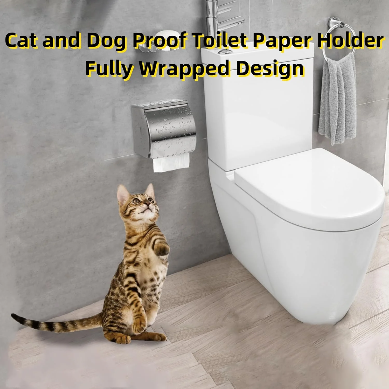 جا دستمال کاغذی رولی چسبی JIQILIHAI با محفظه نگهداری، ضد آب و ضد زنگ، مناسب دستشویی، نصب دیواری بدون نیاز به سوراخکاری، نقره ای