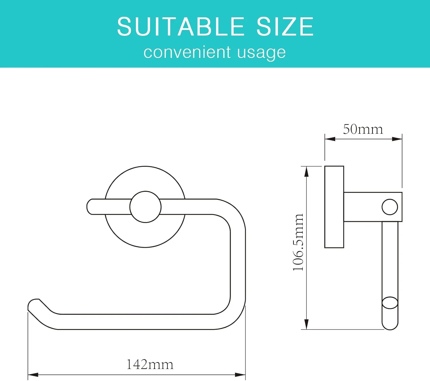 جاسفری جاس فری جا دستمال کاغذی دیواری کروم براق بدون درب