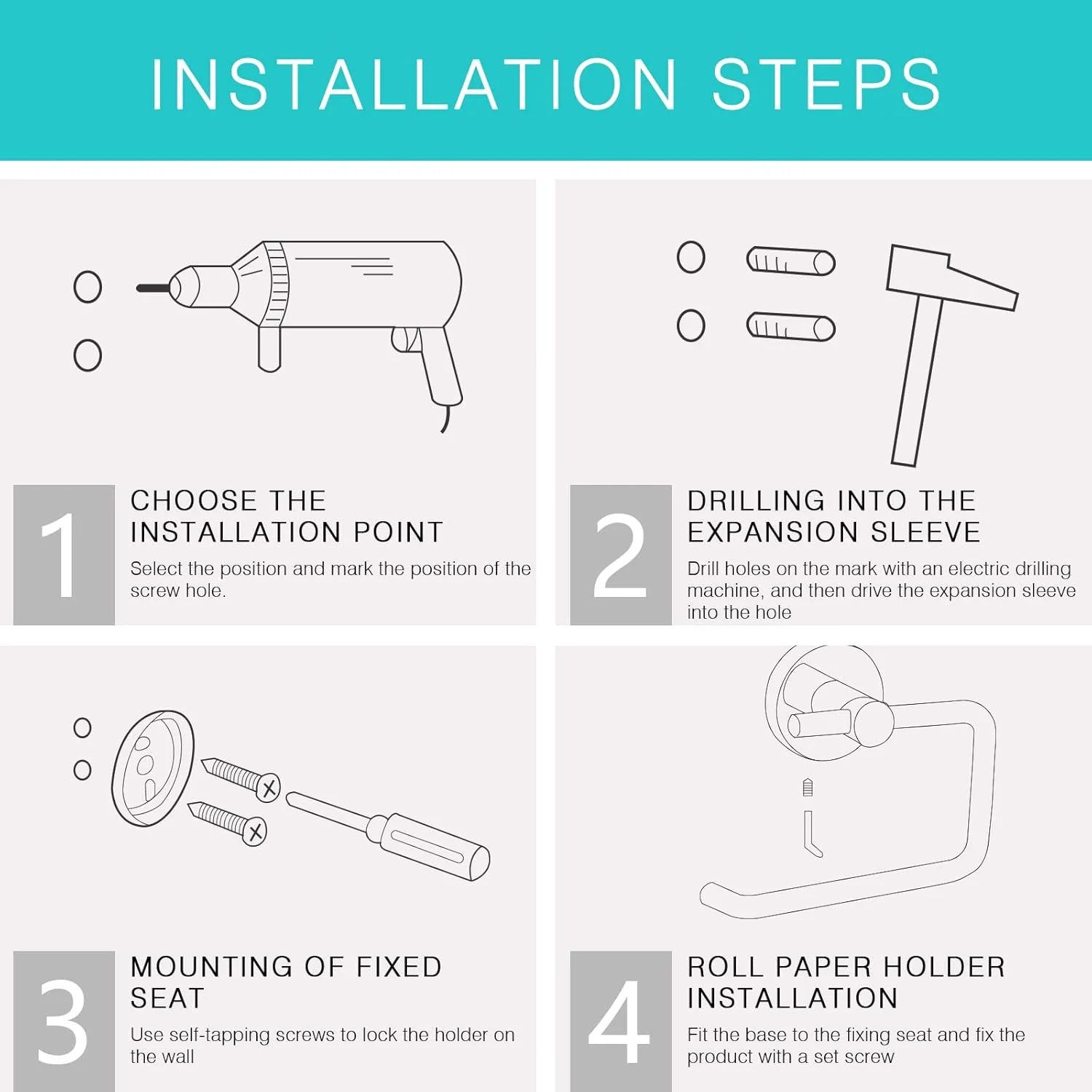 جاسفری جاس فری جا دستمال کاغذی دیواری کروم براق بدون درب