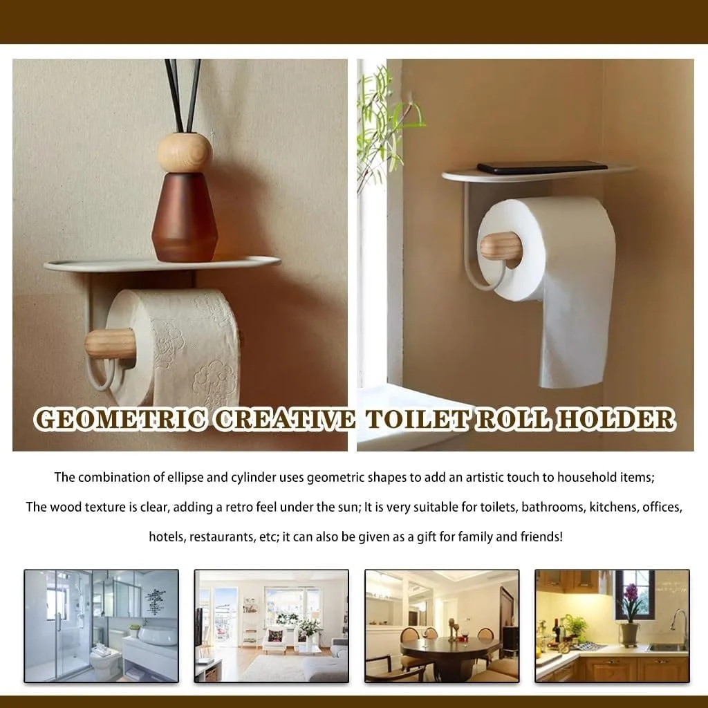 جا دستمال کاغذی توالت ساده ژاپنی، جا کاغذی رولی بدون پانچ، قفسه دیواری رترو برای کافی شاپ، جا دستمال کاغذی چسبی، برای آشپزخانه و هتل
