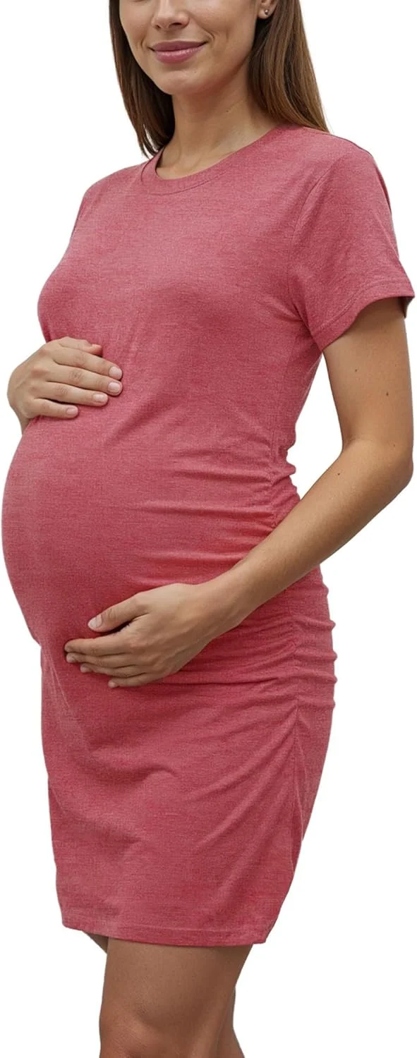 پیراهن تیشرت بارداری Decrum برای زنان - تیشرت های آستین کوتاه نرم و راحت بارداری برای مادران آینده