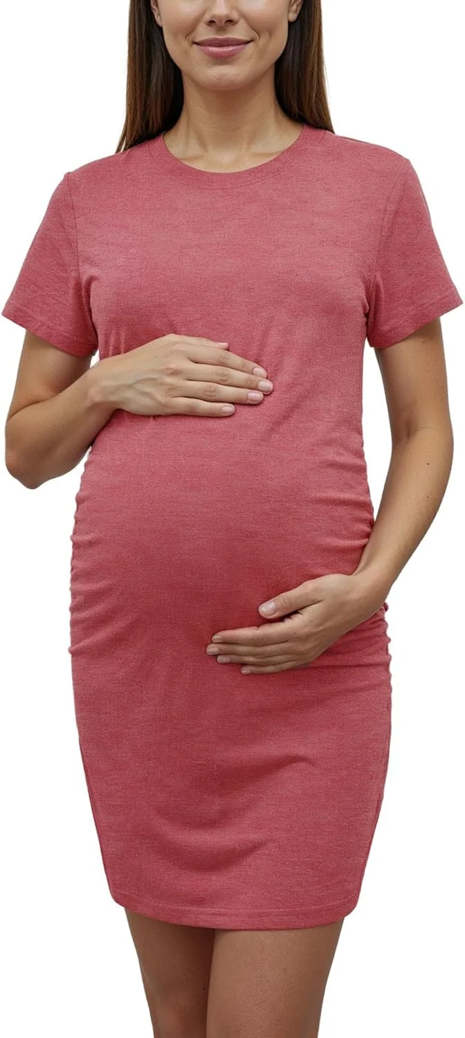پیراهن تیشرت بارداری Decrum برای زنان - تیشرت های آستین کوتاه نرم و راحت بارداری برای مادران آینده