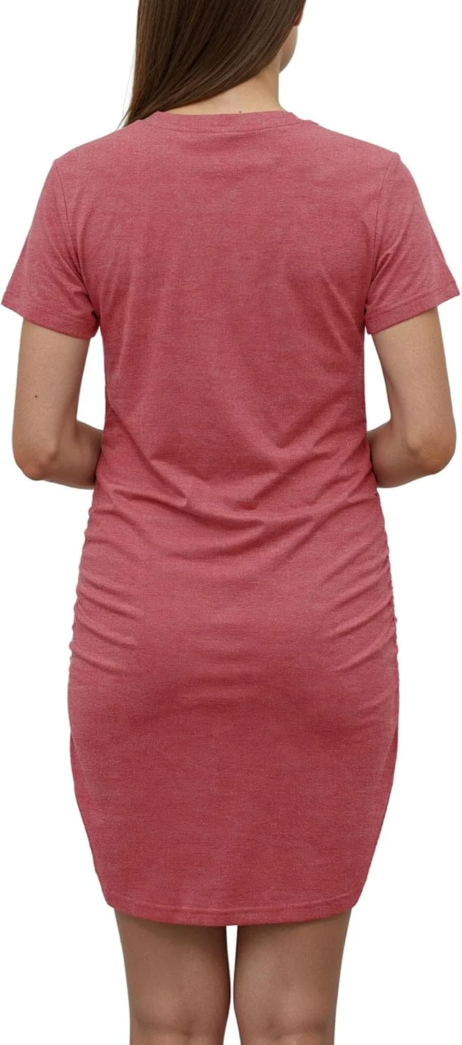 پیراهن تیشرت بارداری Decrum برای زنان - تیشرت های آستین کوتاه نرم و راحت بارداری برای مادران آینده