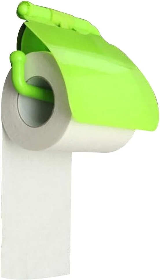 جا دستمال کاغذی دیواری اینومپ با پوشش و ضد گرد و غبار، سبز، با مکنده برای جعبه دستمال کاغذی مناسب برای رول های کاغذی تا نصب