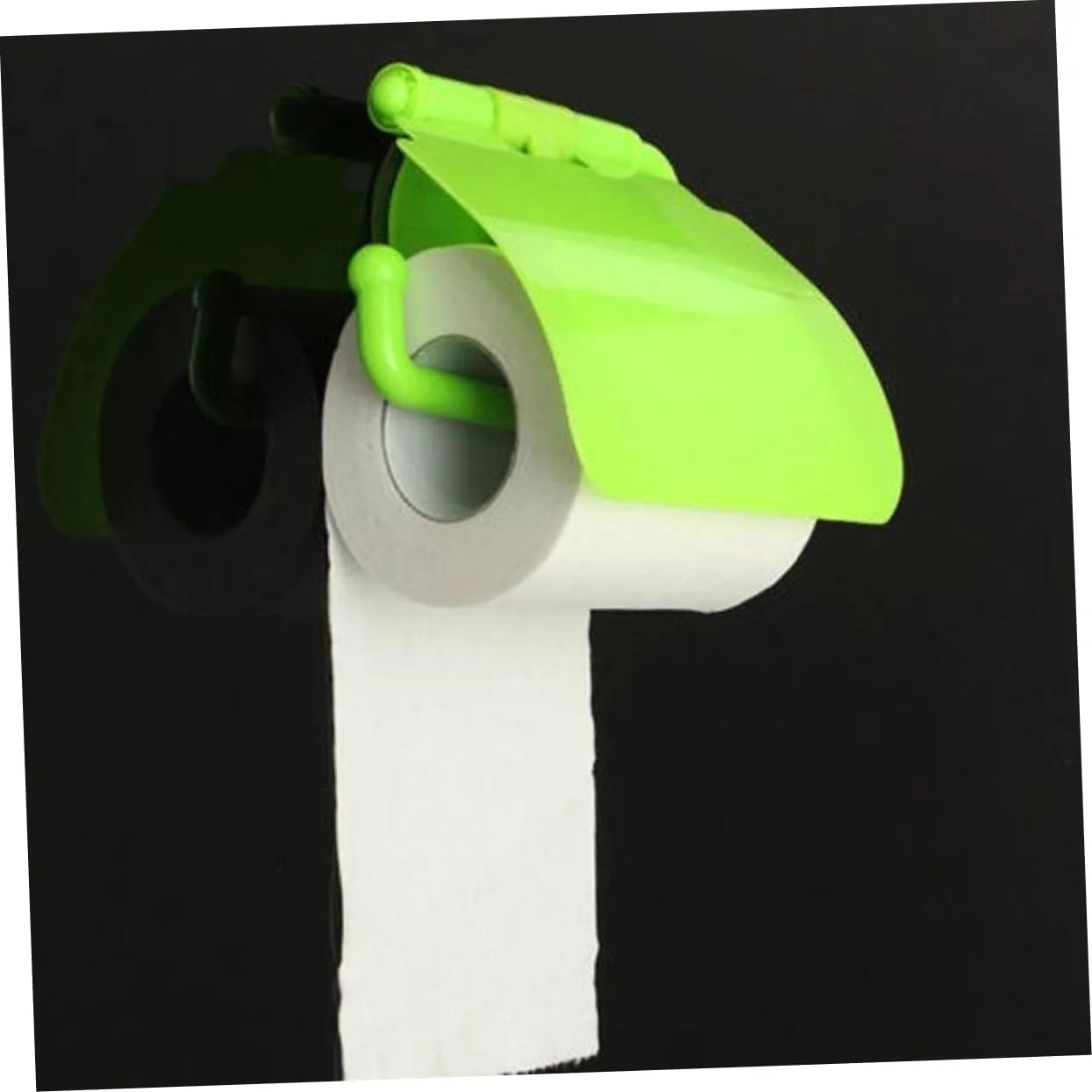 جا دستمال کاغذی دیواری اینومپ با پوشش و ضد گرد و غبار، سبز، با مکنده برای جعبه دستمال کاغذی مناسب برای رول های کاغذی تا نصب