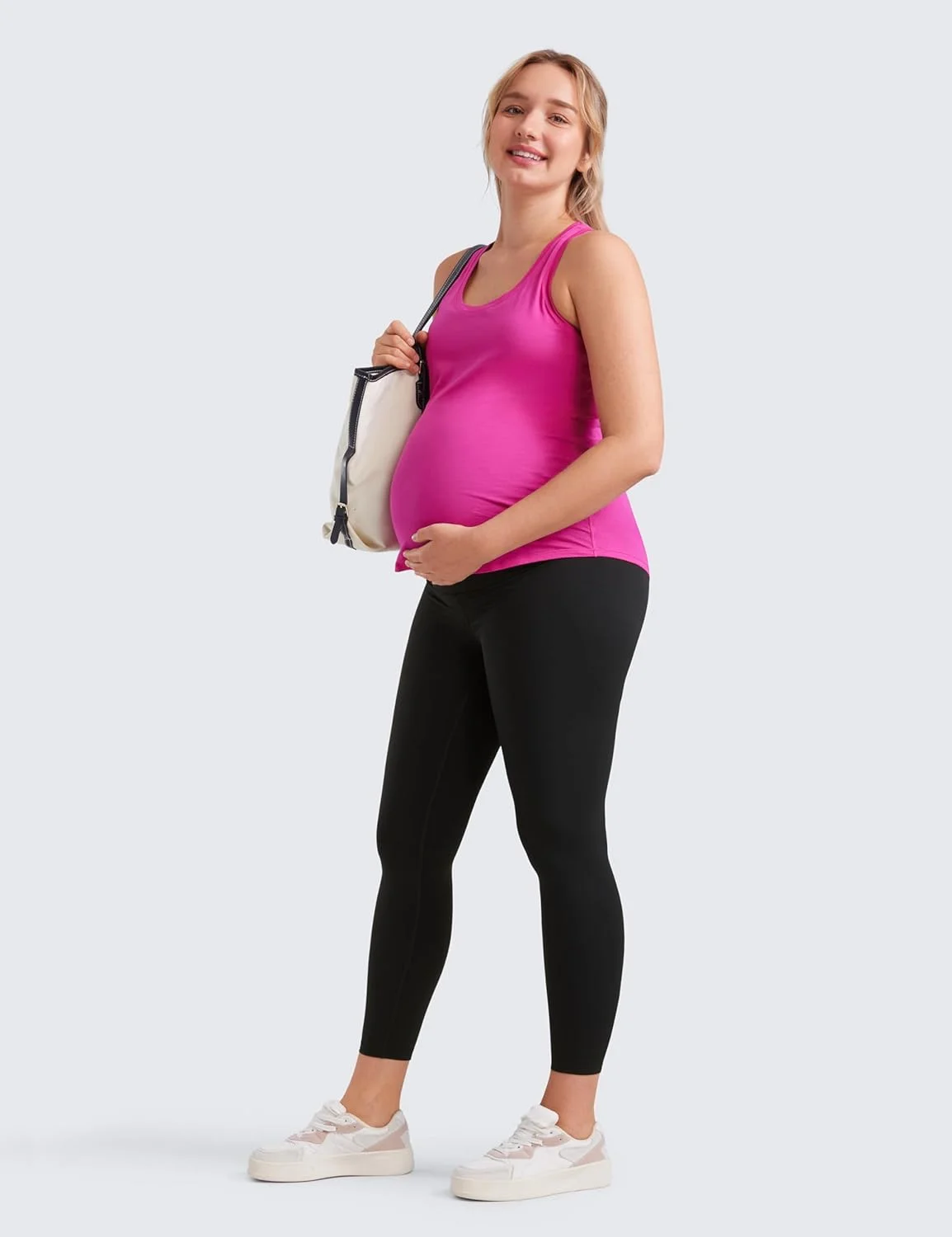 لگ بارداری زنانه CRZ YOGA Butterluxe 25 اینچ - شلوار یوگا و لباس ورزشی مناسب دوران بارداری، فوق العاده نرم لگ بارداری زنانه CRZ YOGA Butterluxe 25 اینچ - شلوار یوگا و لباس ورزشی مناسب دوران بارداری، فوق العاده نرم