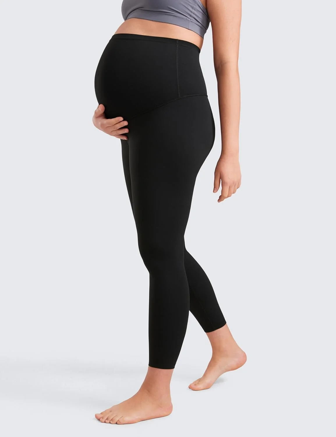 لگ بارداری زنانه CRZ YOGA Butterluxe 25 اینچ - شلوار یوگا و لباس ورزشی مناسب دوران بارداری، فوق العاده نرم لگ بارداری زنانه CRZ YOGA Butterluxe 25 اینچ - شلوار یوگا و لباس ورزشی مناسب دوران بارداری، فوق العاده نرم