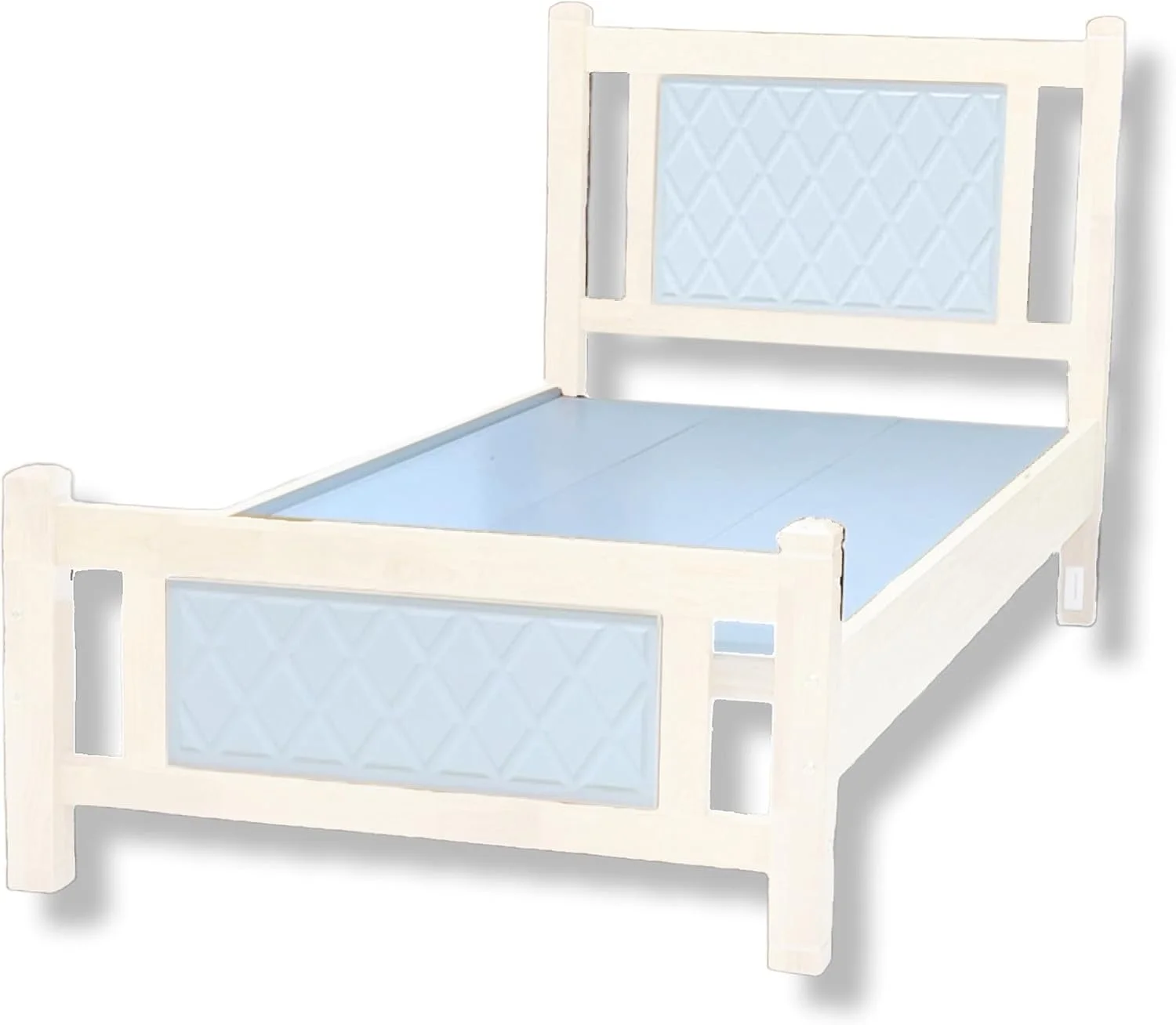 تخت خواب چوبی راحت کارناک هوم بروکلین، تخت خواب مدرن قوی و مستحکم (تک نفره 90x190 سانتی متر، سفید) تخت خواب چوبی راحت کارناک هوم بروکلین، تخت خواب مدرن قوی و مستحکم (تک نفره 90x190 سانتی متر، سفید)