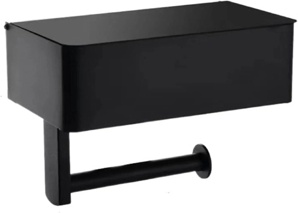 نگهدارنده دستمال توالت HNGFBFF، قفسه دستمال توالت با قفسه ذخیره سازی و قفسه کاغذ رولی