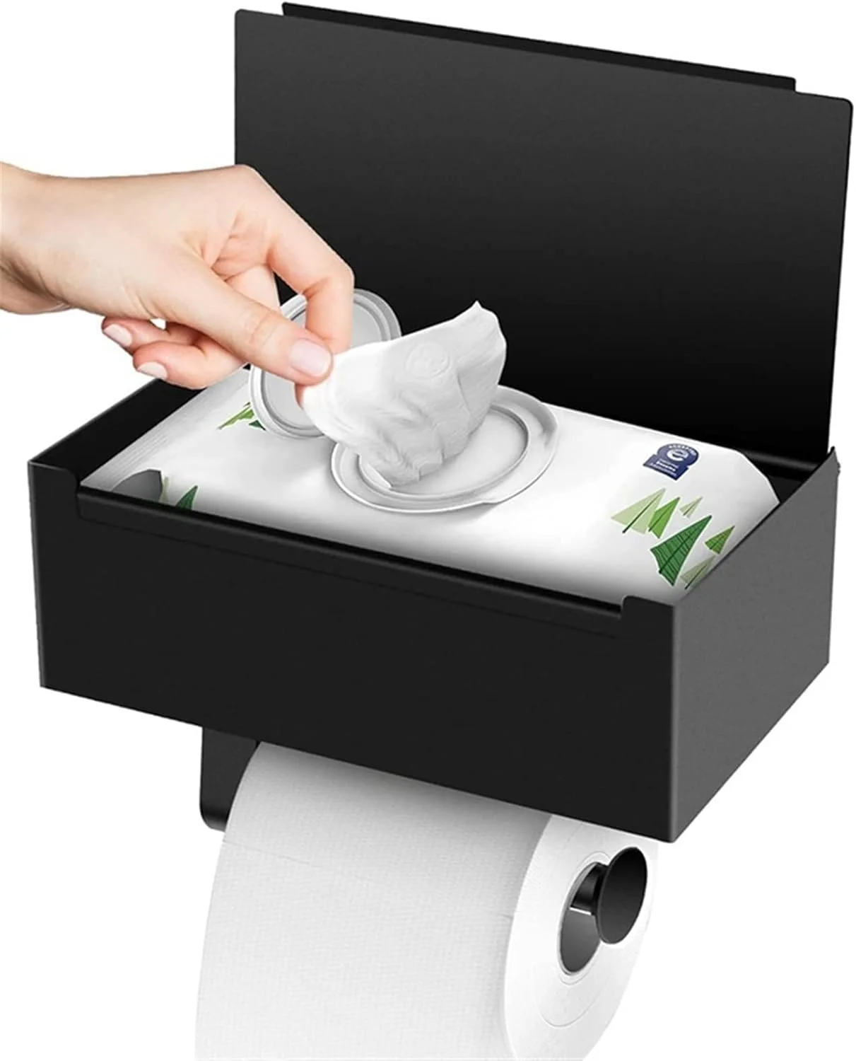 نگهدارنده دستمال توالت HNGFBFF، قفسه دستمال توالت با قفسه ذخیره سازی و قفسه کاغذ رولی نگهدارنده دستمال توالت HNGFBFF، قفسه دستمال توالت با قفسه ذخیره سازی و قفسه کاغذ رولی