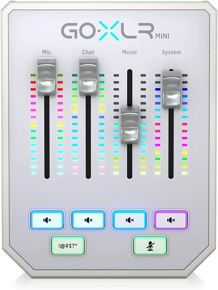 میکسر پخش آنلاین TC Helicon GoXLR MINI-WH با رابط USB/Audio و پری امپ Midas میکسر پخش آنلاین TC Helicon GoXLR MINI-WH با رابط USB/Audio و پری امپ Midas