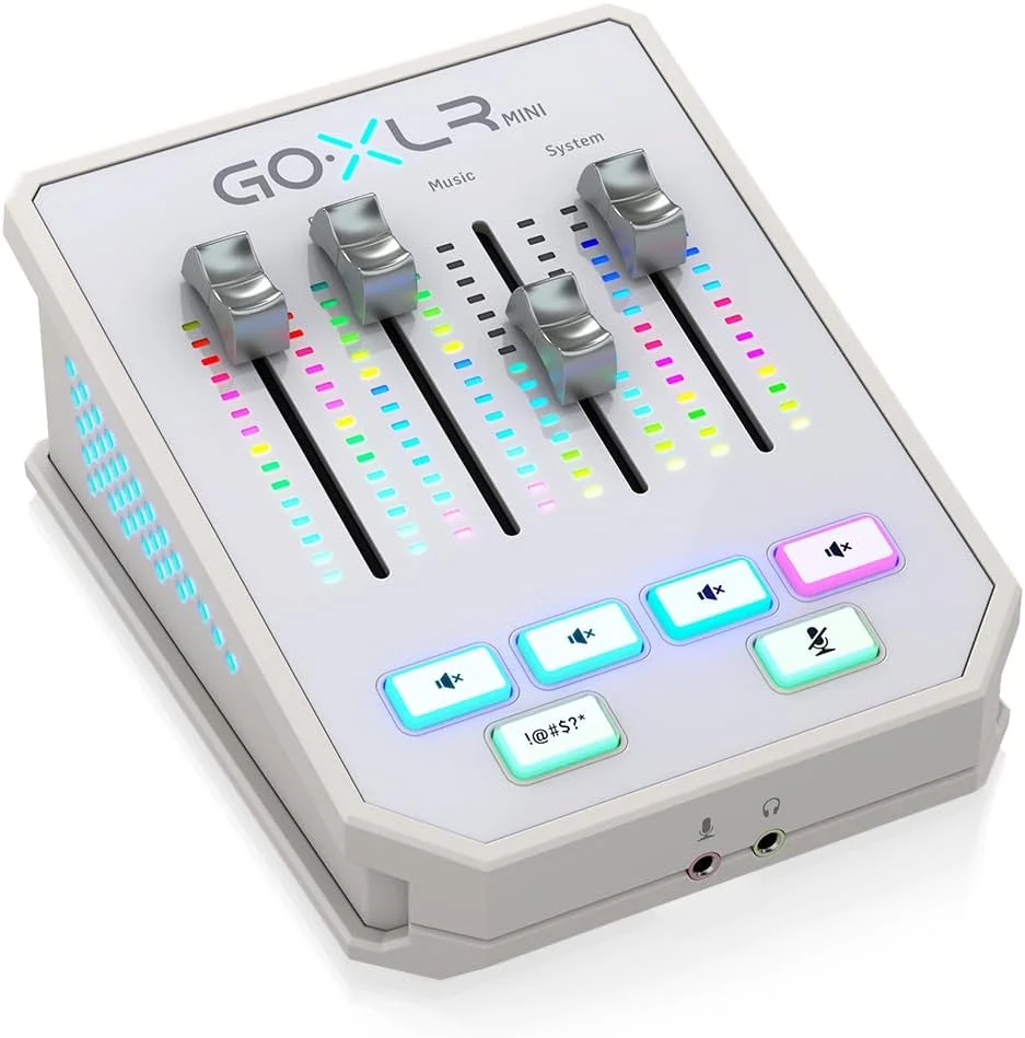 میکسر پخش آنلاین TC Helicon GoXLR MINI-WH با رابط USB/Audio و پری امپ Midas میکسر پخش آنلاین TC Helicon GoXLR MINI-WH با رابط USB/Audio و پری امپ Midas