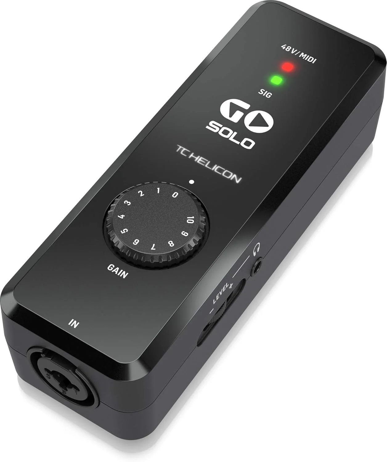 اینترفیس صوتی/میدی TC Helicon GO SOLO HD برای دستگاه های موبایل | اتصال مستقیم به iOS، Android، Mac و PC با استفاده از کابل های USB یا MFi Lightning موجود | مشکی اینترفیس صوتی/میدی TC Helicon GO SOLO HD برای دستگاه های موبایل | اتصال مستقیم به iOS، Android، Mac و PC با استفاده از کابل های USB یا MFi Lightning موجود | مشکی