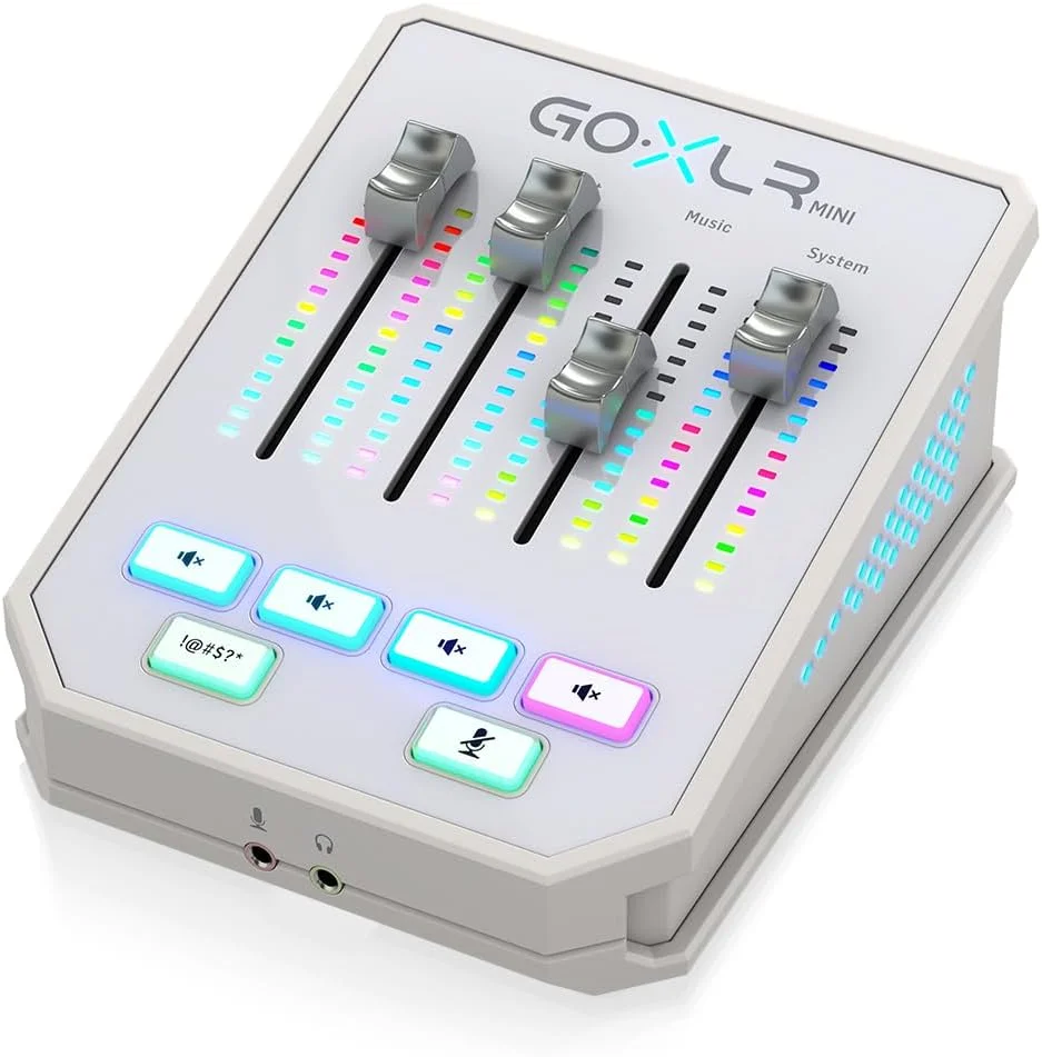 میکسر پخش آنلاین TC Helicon GoXLR MINI-WH با رابط USB/Audio و پری امپ Midas میکسر پخش آنلاین TC Helicon GoXLR MINI-WH با رابط USB/Audio و پری امپ Midas