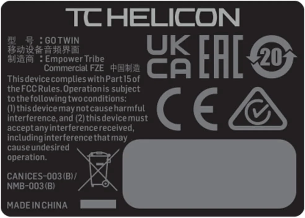 TC Helicon GO TWIN TC Helicon GO TWIN