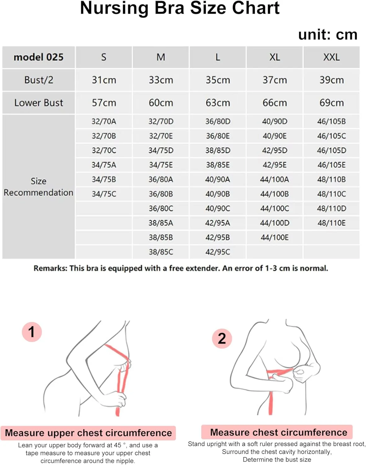 سوتین پمپاژ URbazaar، سوتین شیردهی بدون دست، بسته 2 عددی، سوتین شیردهی بدون حلقه، سازگار با پوست، لباس زیر مکش سینه
