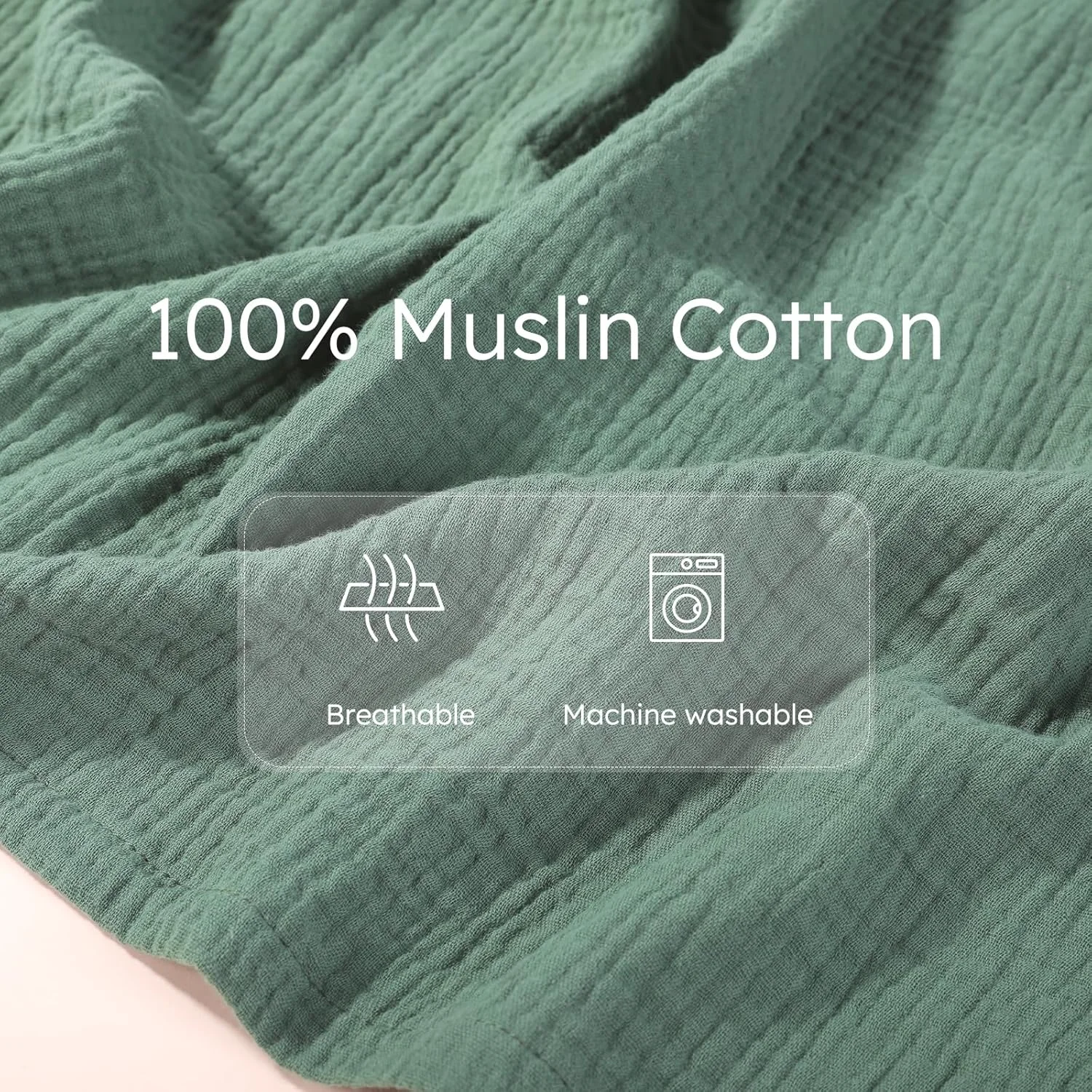 روپوش شیردهی موسلین Yoofoss، بسته 2 عددی، 100% پنبه با یقه کمانی، روپوش نرم و قابل تنفس برای حفظ حریم خصوصی بانوان، لوازم ضروری چند منظوره