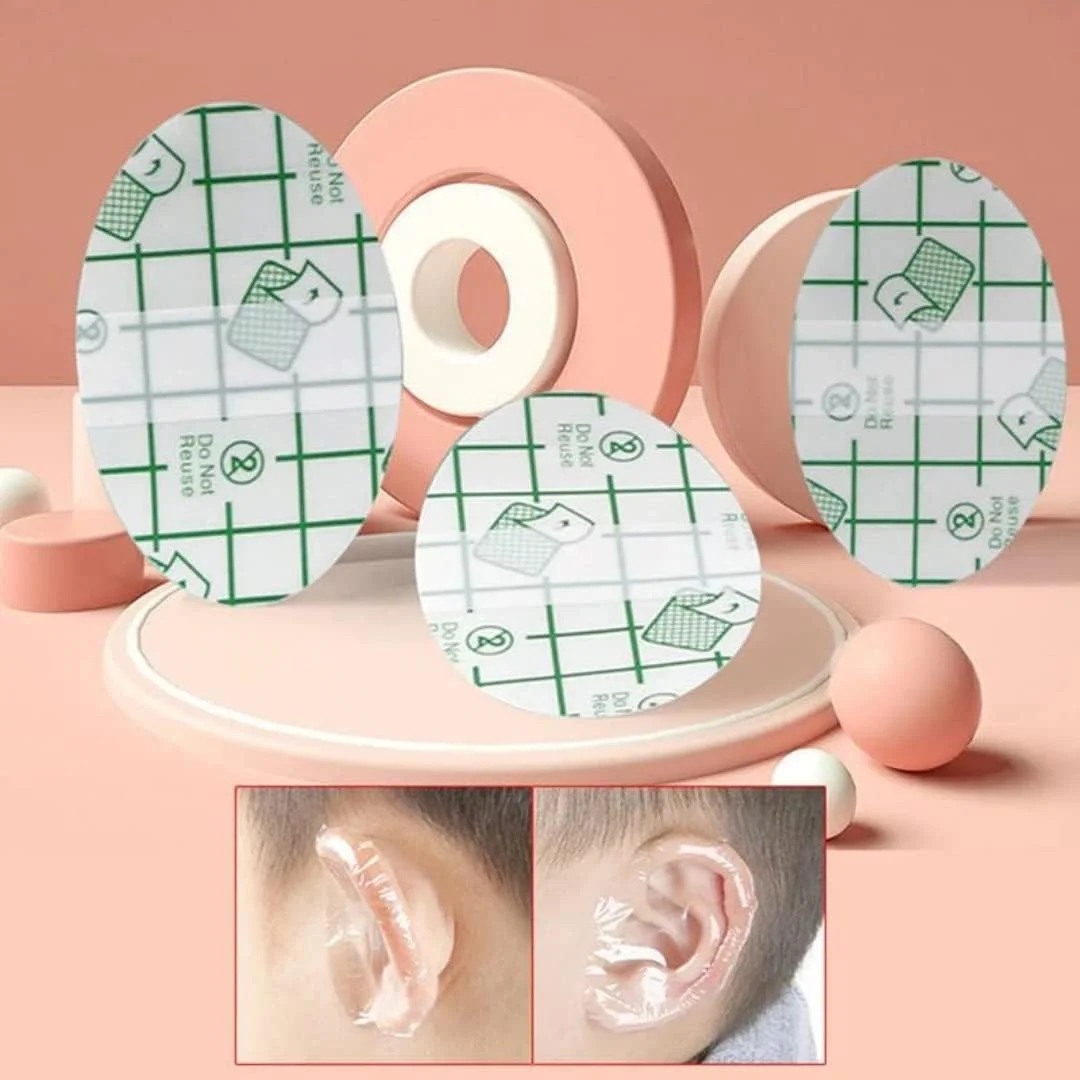 Baby Waterproof Ear Protector For Kids Ear, Newborn Ear Protection for showering and bath 20pcs Disposable Ear Stickers bath Cover Transparent Nursing Ear kids size (without cotton) Baby Waterproof Ear Protector For Kids Ear, Newborn Ear Protection for showering and bath 20pcs Disposable Ear Stickers bath Cover Transparent Nursing Ear kids size (without cotton)