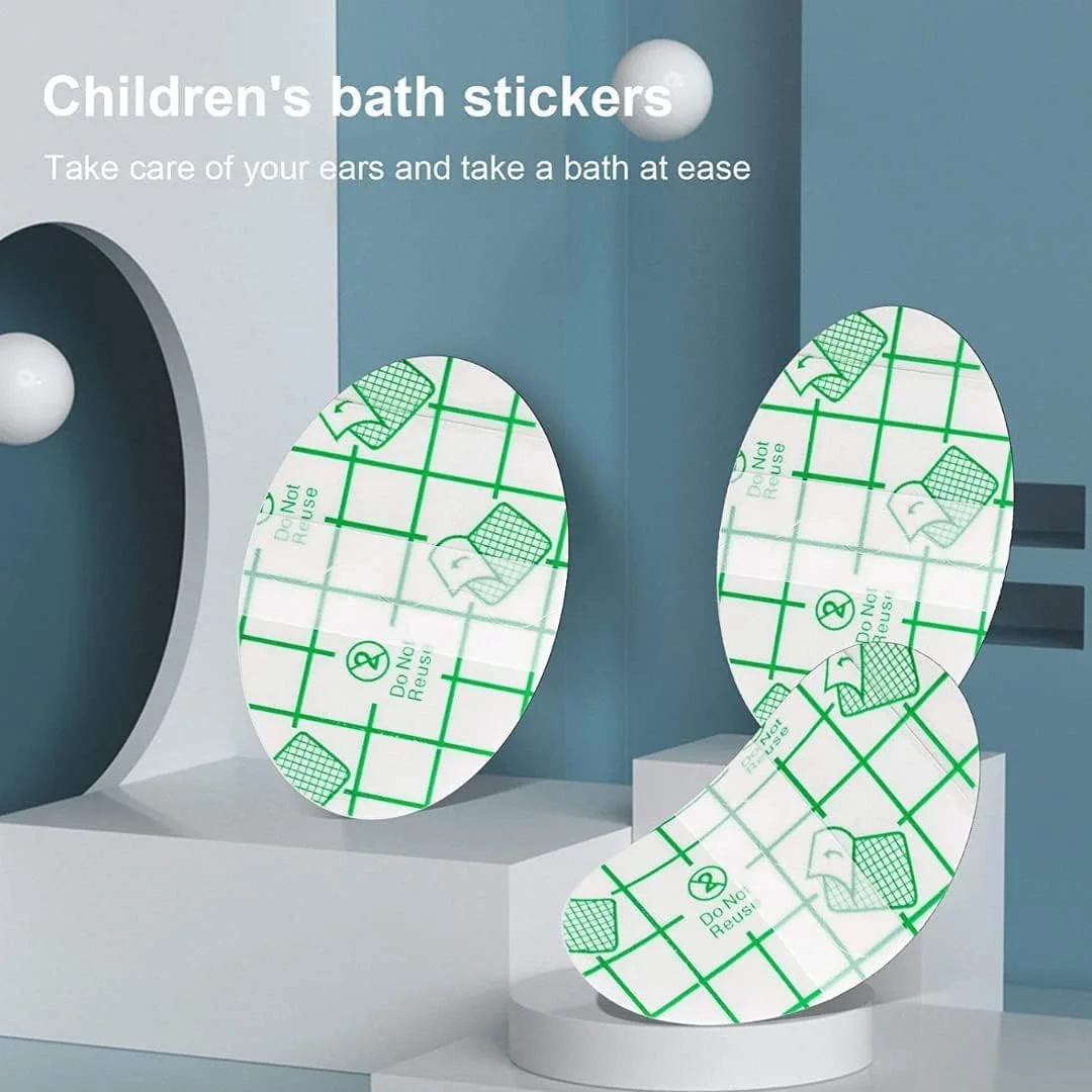 Baby Waterproof Ear Protector For Kids Ear, Newborn Ear Protection for showering and bath 20pcs Disposable Ear Stickers bath Cover Transparent Nursing Ear kids size (without cotton) Baby Waterproof Ear Protector For Kids Ear, Newborn Ear Protection for showering and bath 20pcs Disposable Ear Stickers bath Cover Transparent Nursing Ear kids size (without cotton)