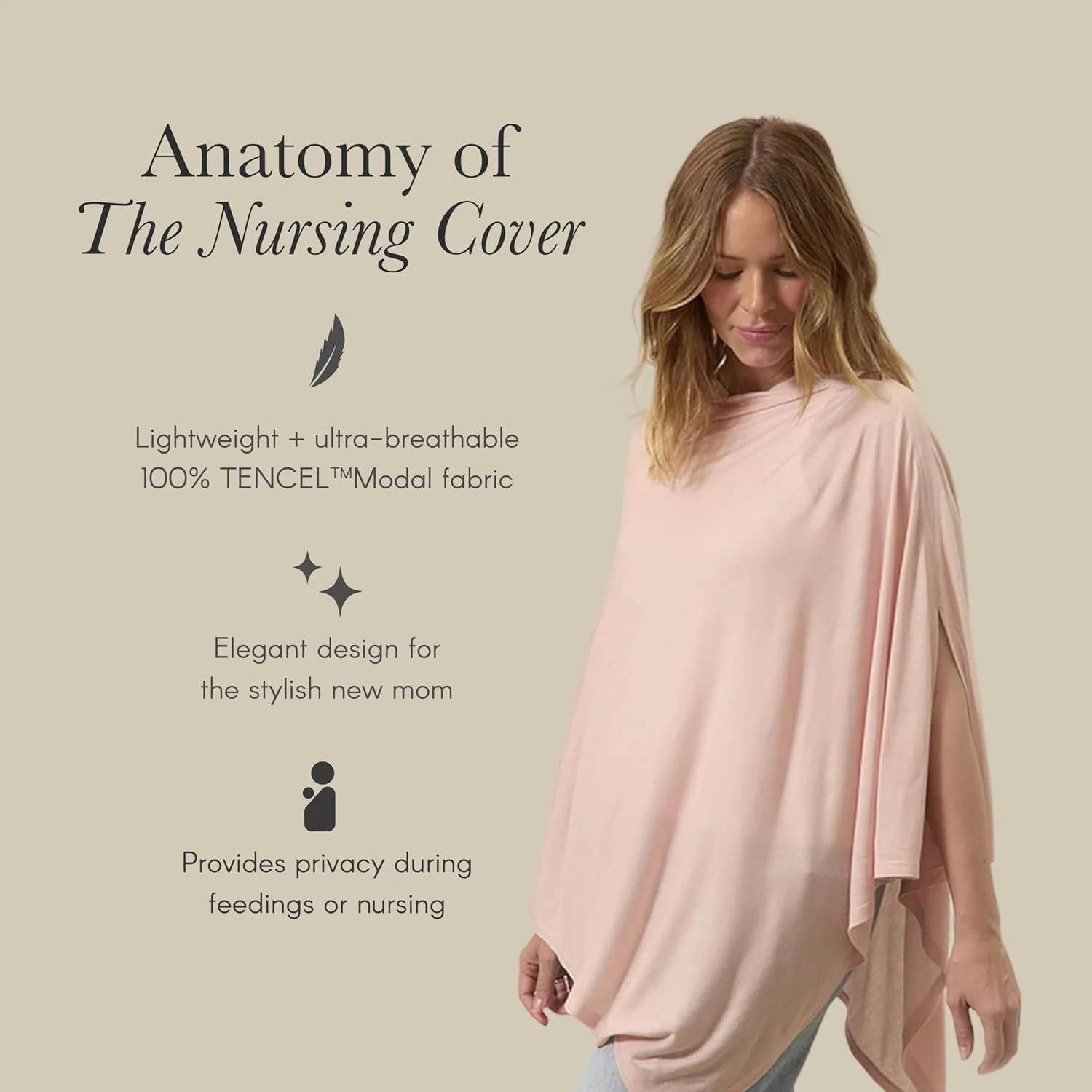 Solly Baby Nursing Cover, Ultra-Breathable, Lightweight Breastfeeding Cover-Up, Buttery-Soft Fabric, Universal Fit, Postpartum Essentials, Newborn Must Haves, Ecru Toile Solly Baby Nursing Cover, Ultra-Breathable, Lightweight Breastfeeding Cover-Up, Buttery-Soft Fabric, Universal Fit, Postpartum Essentials, Newborn Must Haves, Ecru Toile