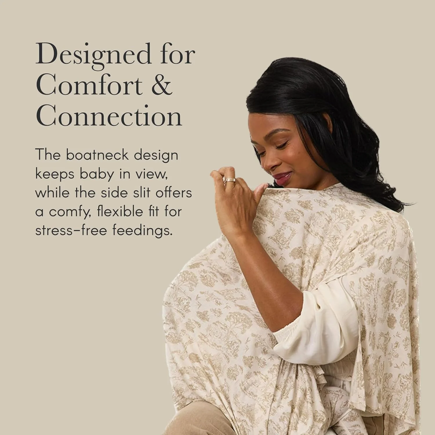 Solly Baby Nursing Cover, Ultra-Breathable, Lightweight Breastfeeding Cover-Up, Buttery-Soft Fabric, Universal Fit, Postpartum Essentials, Newborn Must Haves, Ecru Toile Solly Baby Nursing Cover, Ultra-Breathable, Lightweight Breastfeeding Cover-Up, Buttery-Soft Fabric, Universal Fit, Postpartum Essentials, Newborn Must Haves, Ecru Toile