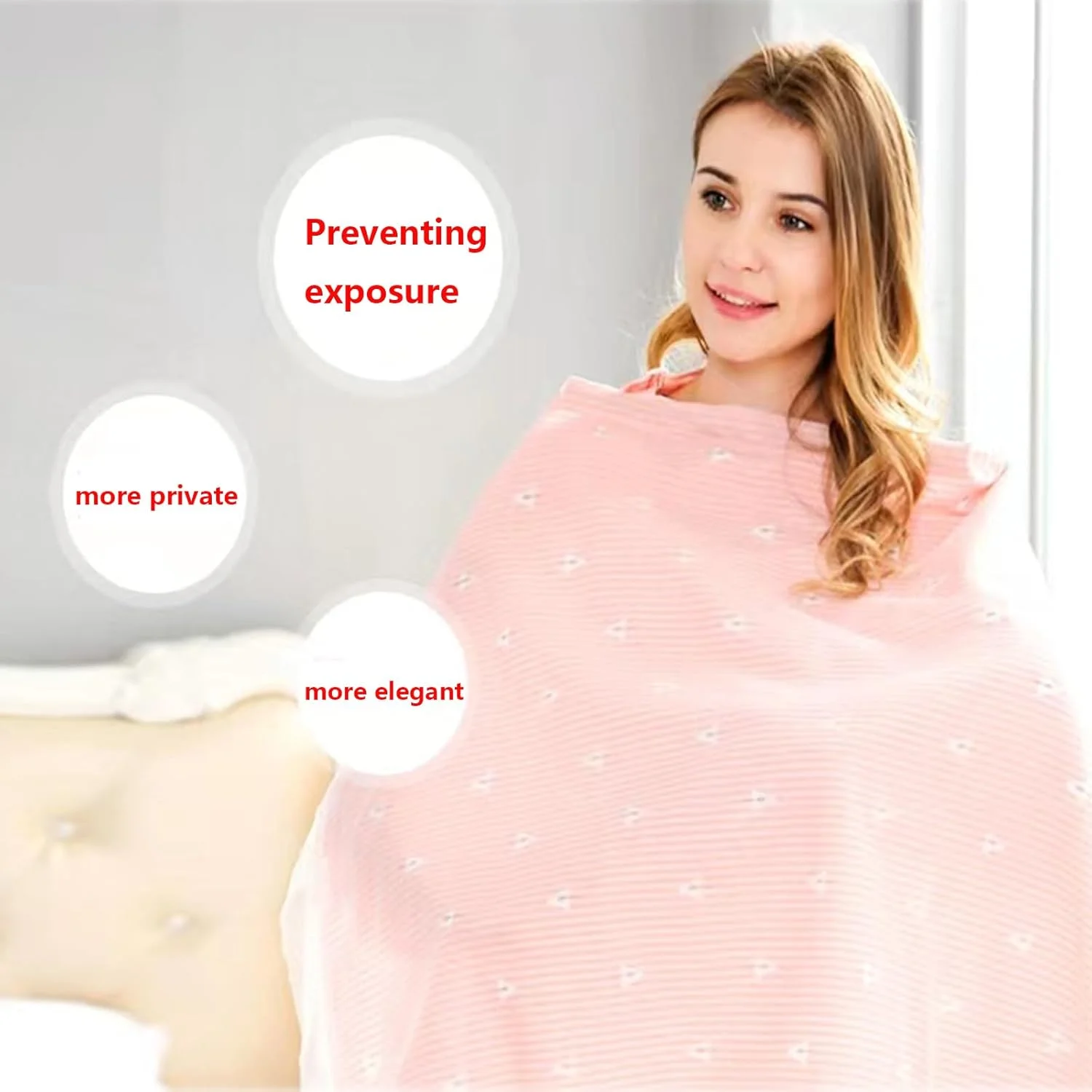 روپوش شیردهی شولین 98×70 سانتی متر، پوشش شیردهی نرم و قابل تنفس از جنس موسلین، پیش بند شال سرهمی شیردهی نوزاد برای محافظت کامل و حفظ حریم خصوصی در هنگام شیردهی روپوش شیردهی شولین 98×70 سانتی متر، پوشش شیردهی نرم و قابل تنفس از جنس موسلین، پیش بند شال سرهمی شیردهی نوزاد برای محافظت کامل و حفظ حریم خصوصی در هنگام شیردهی