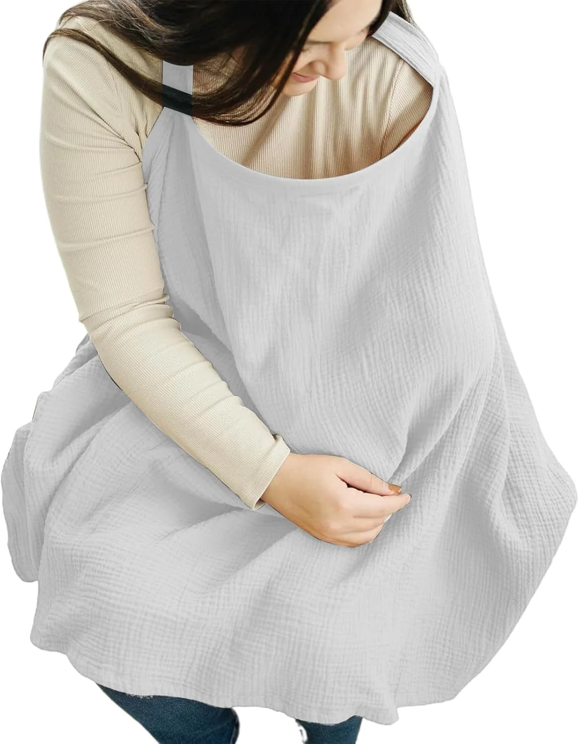 روپوش شیردهی - شال شیردهی برای مادران - شال پنبه ای شیردهی برای مسافرت، ماشین، مراکز خرید، والدین جدید و فعالیت های فرزندپروری