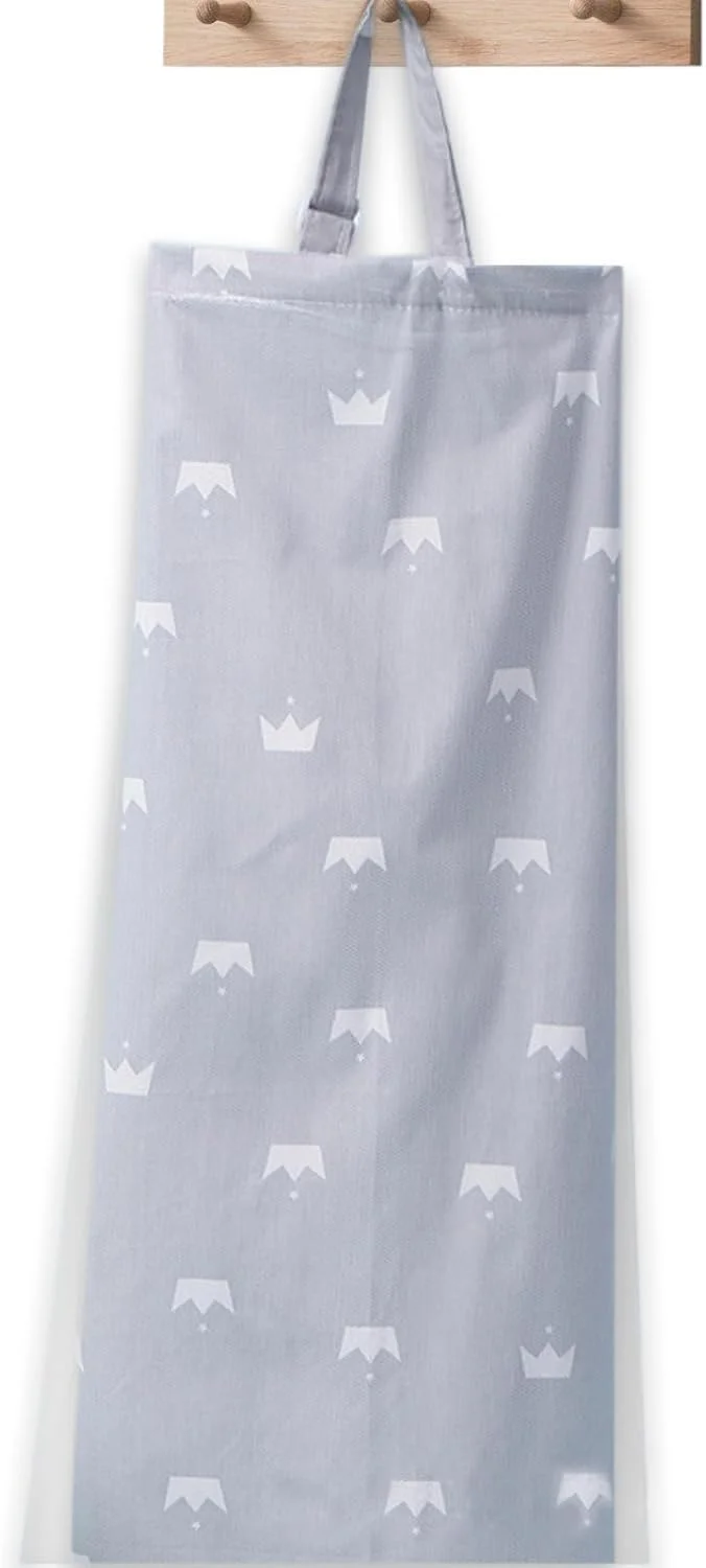 روپوش شیردهی برای مادران شیرده - پنبه تنفسی با توری، چند منظوره به عنوان سایبان صندلی ماشین، روکش کالسکه یا پشه بند، نرم و قابل تنظیم برای حفظ حریم خصوصی و راحتی (تاج خاکستری)