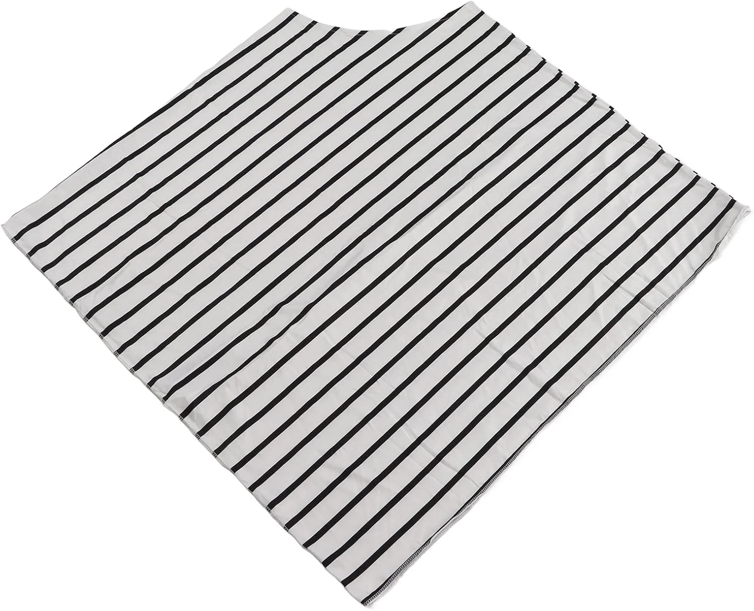 NIBEMINENT Nursing Cover 360 Full Coverage Soft Breathable Comfortable Breastfeeding Cover for Outside Public Place Stroller White Pinstripes NIBEMINENT Nursing Cover 360 Full Coverage Soft Breathable Comfortable Breastfeeding Cover for Outside Public Place Stroller White Pinstripes